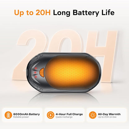 Hand Warmers,20H Heat,Rechargeable, Heat on Demand, 2 Pack