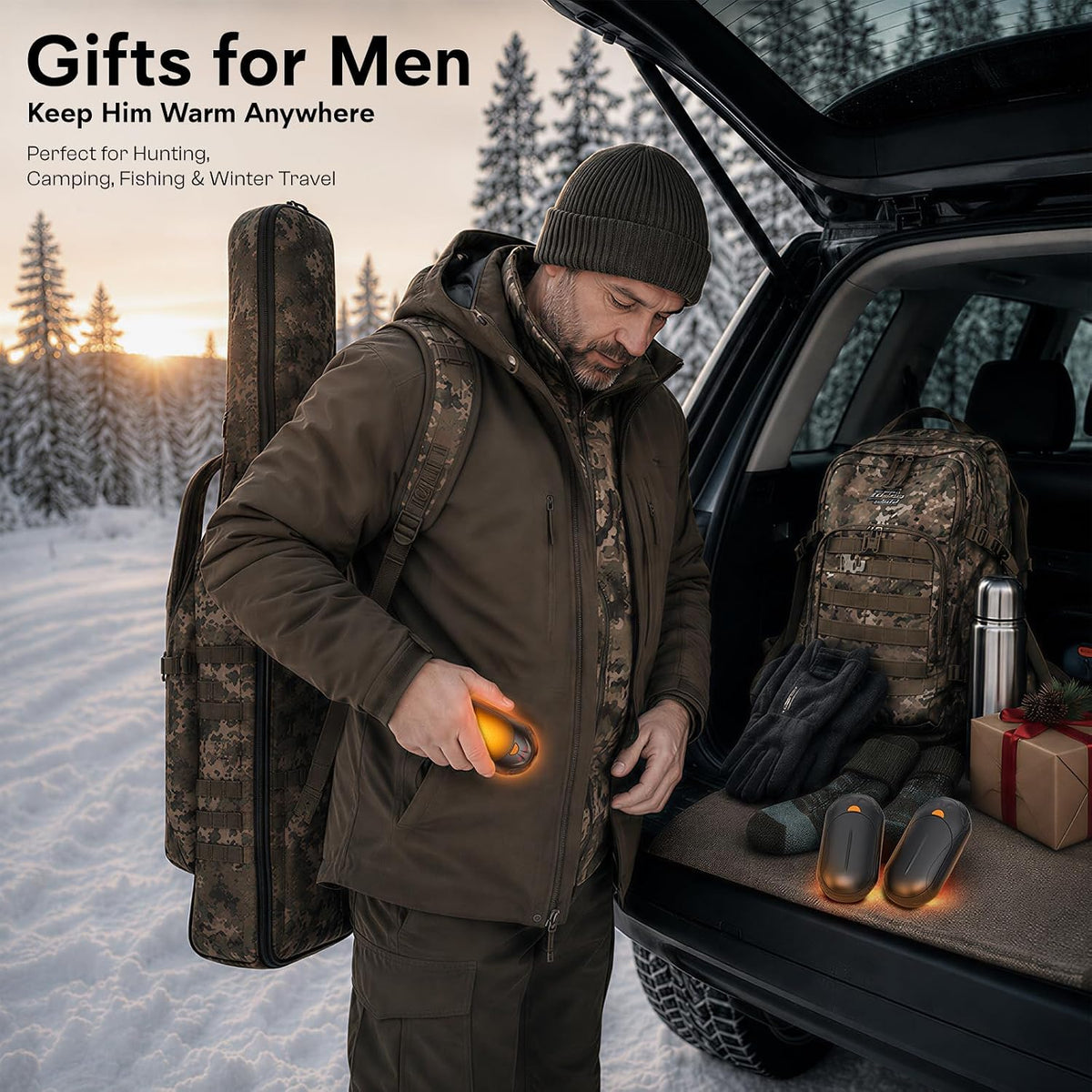Hand Warmers,20H Heat,Rechargeable, Heat on Demand, 2 Pack